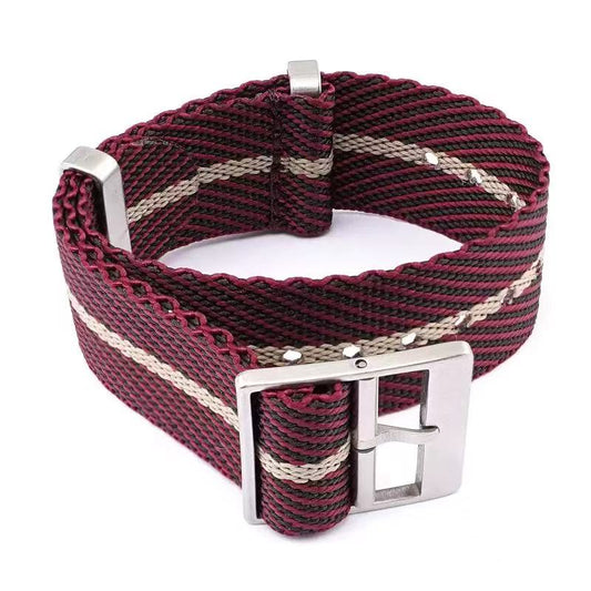 Retro NATO strap red and khaki