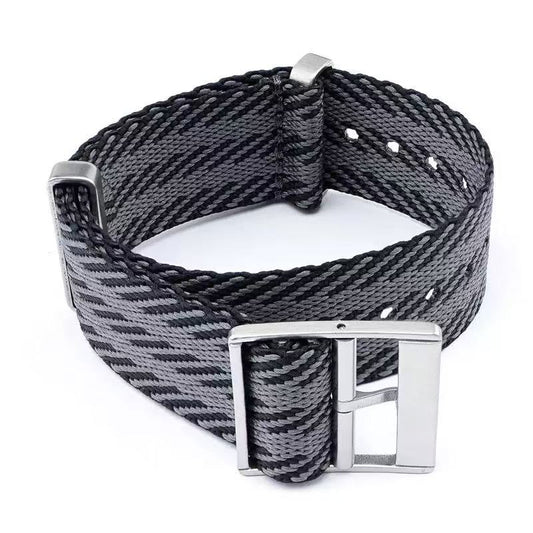 Retro NATO strap black and gray