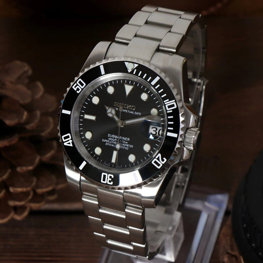 SeikoMod Submariner Black