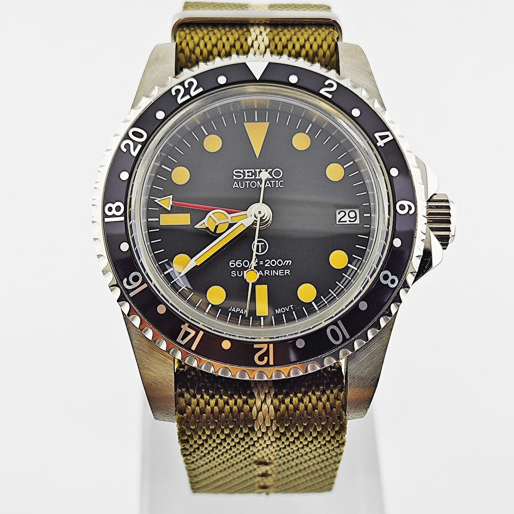 Custom SeikoMilsub Vintage GMT Mod