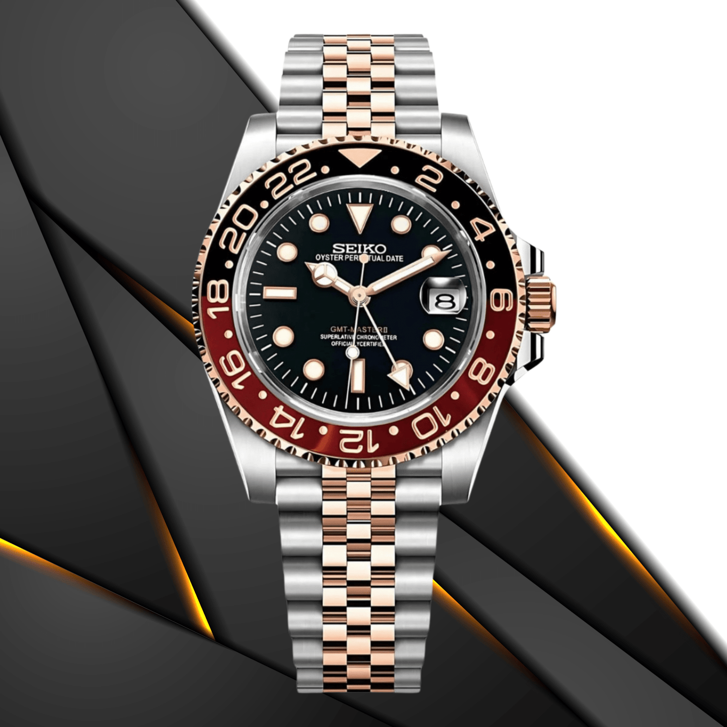 SeikoMod GMT Twotone Coke