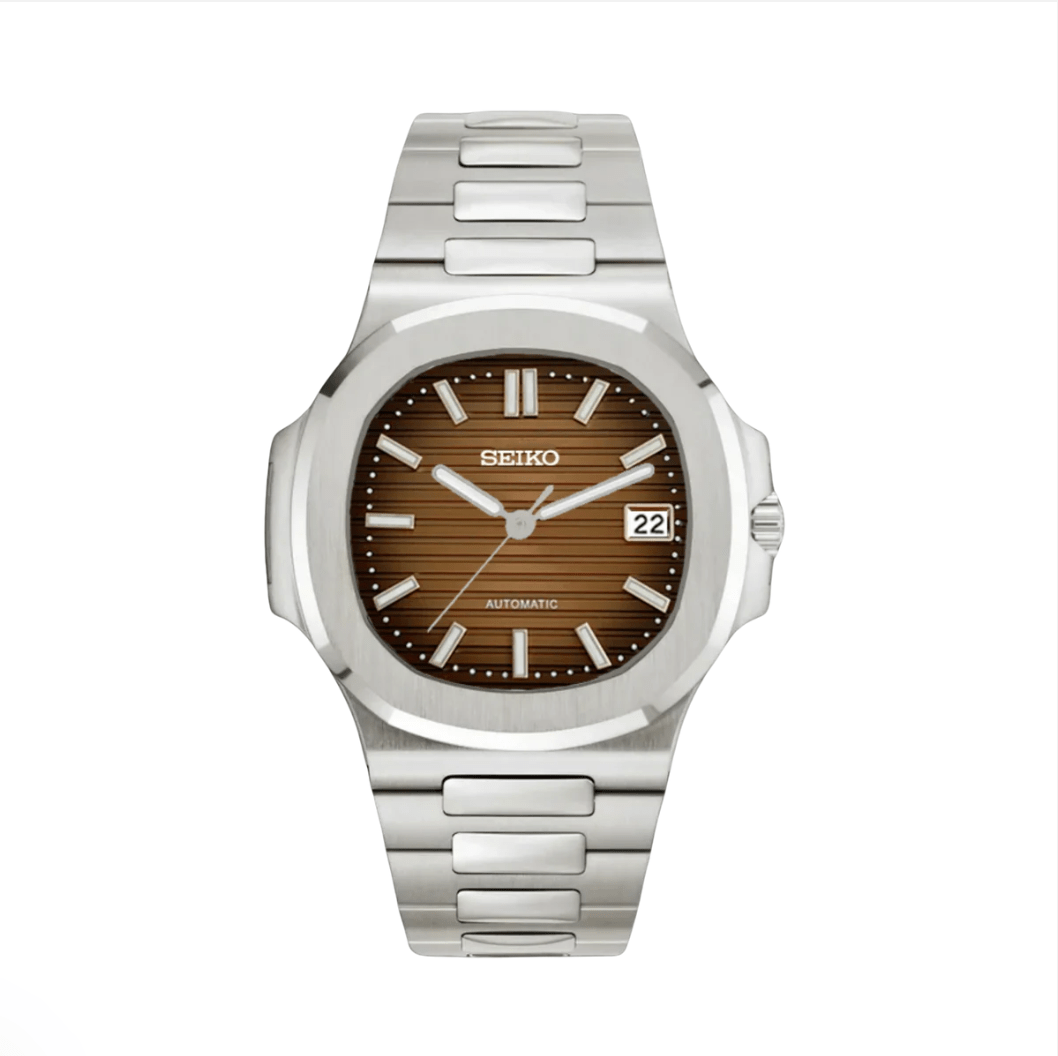 SeikoMod Nautilus Silver Chocolate