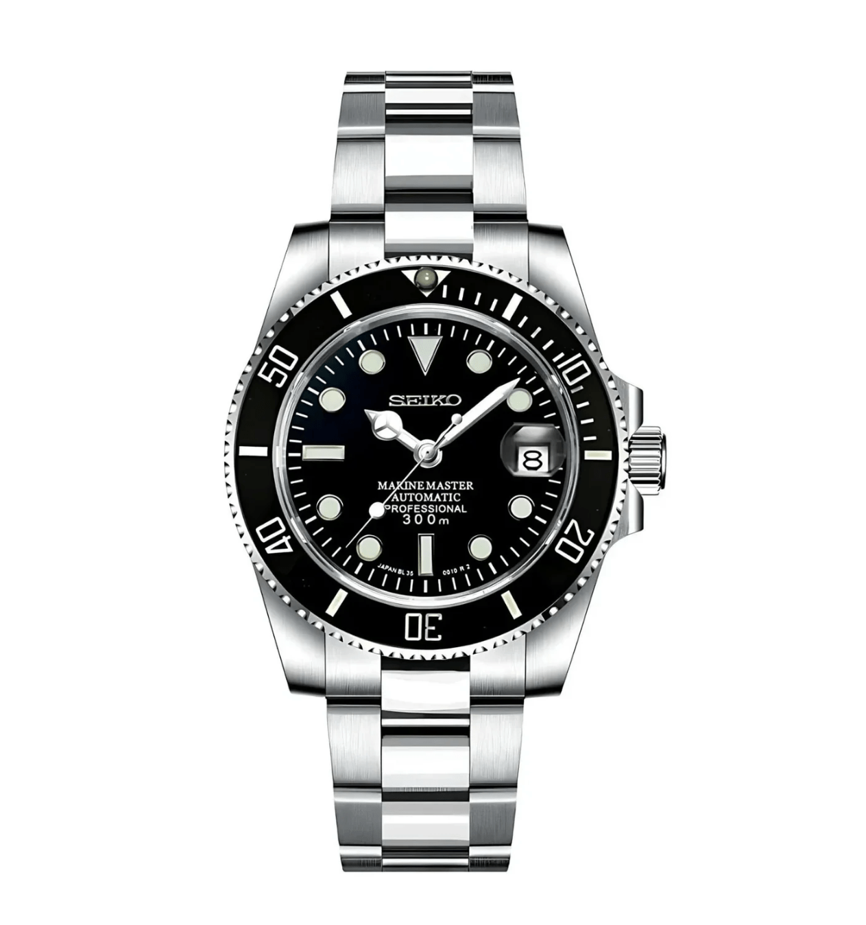 SeikoMod Submariner Black