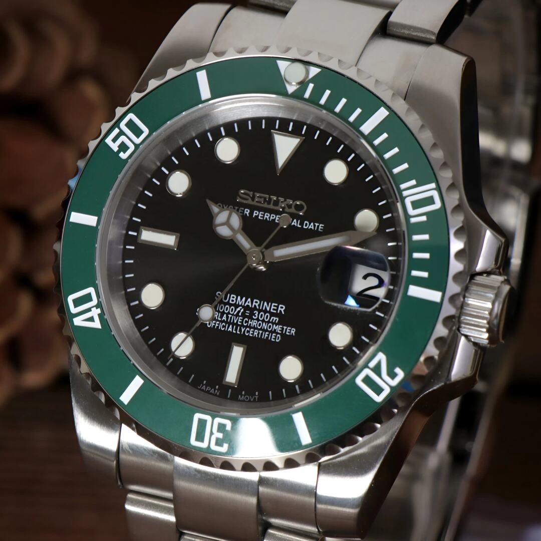 SeikoMod Submariner Kermit