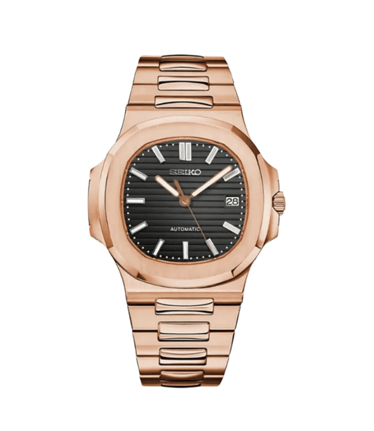 SeikoMod Nautilus Rose Gold - Black